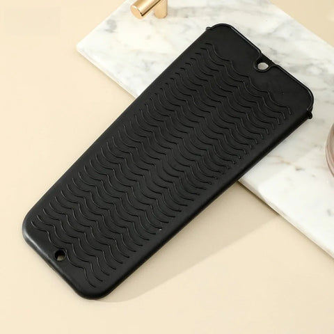 Silicone Hair Straightener Pouch Non-Slip Multi Color Heat Resistant Pad Multifunctional Foldable Heat Curling Pouch