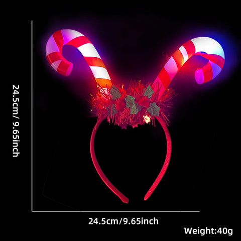 New Christmas Headwear Funny Deer Antlers Headpiece Santa Claus Hair Headband Happy New Year Merry Christmas Hair Accessories