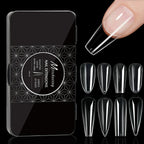 250/500/600pcs Soft Gel False Tips Natural Sculpted Ballet Coffin Almond Fake Nails Full Cover Press On Nails DIY Nail Supplies