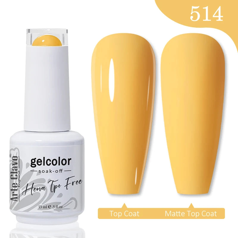 Arte Clavo Hema Free TPO Free Nail Gel Polish Nail Supplies Vernis Semi Permanent Nail Art Manicure Soak Off UV Gel Nail Varnish