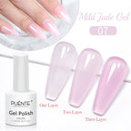 PUENTE 5ml Metallic Painting Liner Gel Polish Bright Mirror Effect Semi-Permanent UV Nail Varnish For Stunning French Nail Art