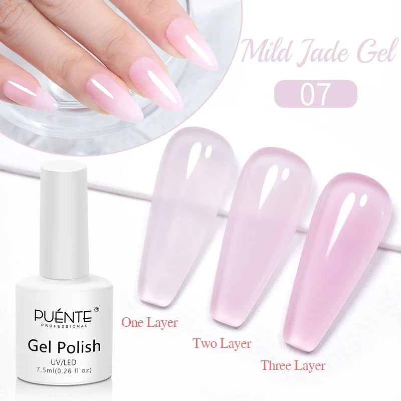 PUENTE 5ml Metallic Painting Liner Gel Polish Bright Mirror Effect Semi-Permanent UV Nail Varnish For Stunning French Nail Art