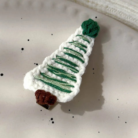 Christmas Series Hair Clips Winter Wool HairPins Christmas Tree BB Clips for Woman Girls Sweet Barrettes Children Cute Headdress