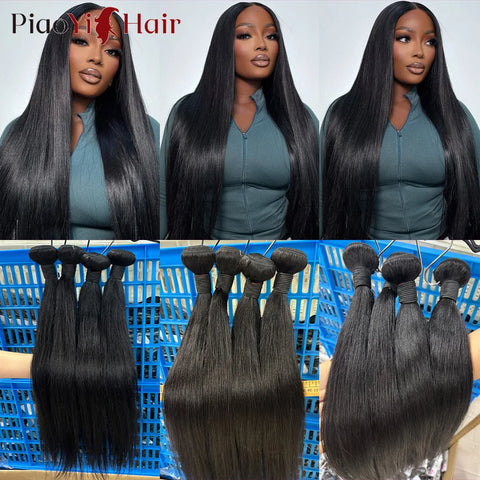 12A Straight Human Hair Bundles 100% Raw Human Hair Bundles 20 22 24Inch Unprocessed Virgin Human Hair Extension Top Quality