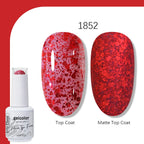 Arte Clavo Solid Color Gel Nail Polish 15ml Soak Off UV LED Gel Semi-Permanent Glitter Polish For Manicure Nail Art Salon Gel
