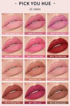 Handaiyan 12 Colors Matte Waterproof Velvet Nude Lipstick Sexy Red Brown Pigments Makeup Long Lasting Profissional