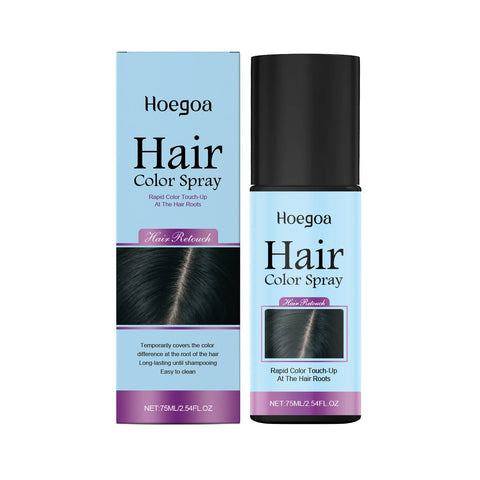 Temporary Hair Coloring Spray One-Time Hair Color Covering White Gray Hair Hairline Dye Lasting Coloring Black Hair Dye Spray