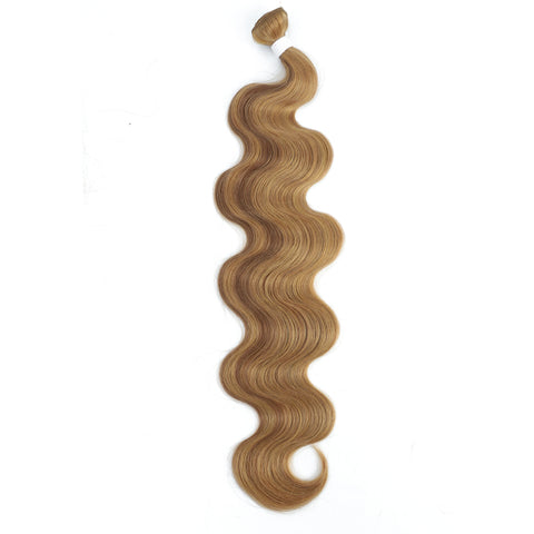 Colorful Body Wave Hair Bundles 613 Piano Blonde Natural Synthetic Hair Extensions Ombre Thick Ponytail Loose Deep Hair Weaving