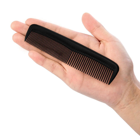 5pcs Black Hair Styling Comb, Fine Tooth Hair Comb, Heat Resistant Comb, Double Headed Hair Styling Comb