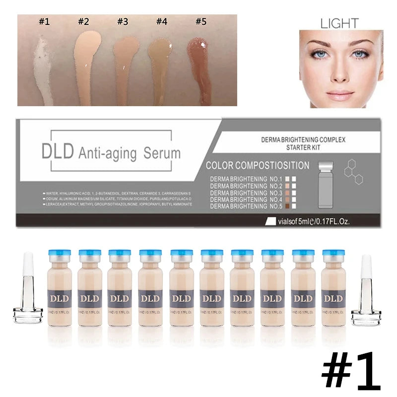 Korea 5ml BB Cream Glow Ampoule Starter Kit Semi-permanent Niacinamide Foundation Concealer Moisturising Cream Skin Care