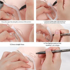 1 Minute Fast Drawing Design Brow Easy Tool Microblading Permanent Makeup Stencils Brow Mapping Ruler Eyebrow Shaping Ruler