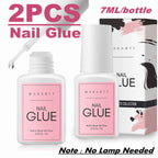 Nail Glue Remover for Press on Nails, 50ML Nail Glue Remover for UV Nail Glue, Non acetone Gentle Glue Off for False Nails Glue