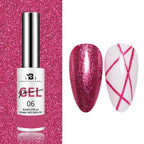 AWStorG 5ML Super Silver Metallic Gel Nail Polish Metal Effect Painting Gel Chromes Varnis Semi Permanent for Nail DIY