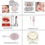 Flower Knows Swan Ballet Collection 6 Color Palette Embossed Blush Shine Lipstick Fairy Tale Ballet Makeup Gift Set