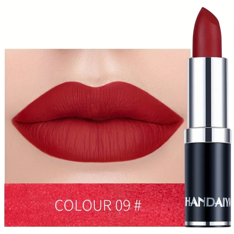 Matte Lipstic Long-Lasting, High-Pigment Velvet Finish, Smooth & Non-Drying Formula, Multiple Bold Shades for All Skin Tone
