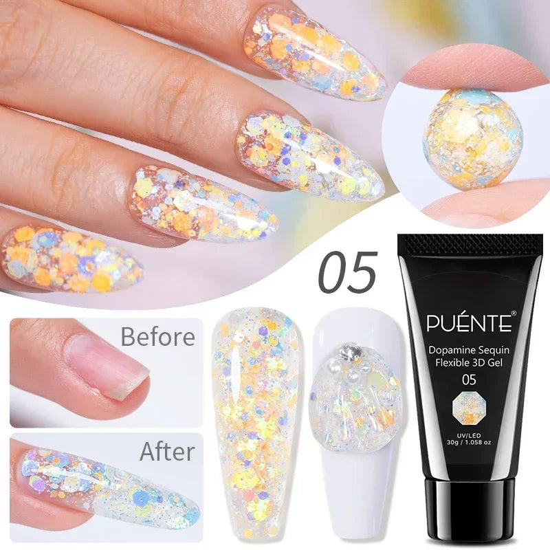 5ml Golden Silvery Metallic Painting Liner Gel Polish Chrome Mirror Effect Semi-Permanent Varnish For Stunning French Nail Art