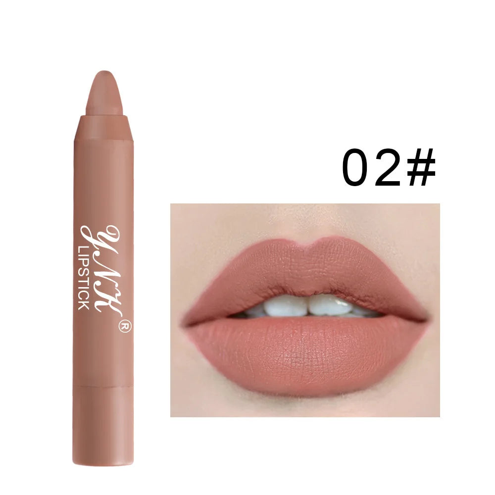 1PC Pink Series Velvet Matte Lipstick Pen Waterproof Long Lasting Red Lipstick Makeup Lip Tint Pen Cosmetic Makeup