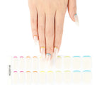 Leopard Semi-Cured Gel Nail Strips Simple Transparent Color Adhesive Long Lasting Gel Nail Stickers Harden In UV Lamp Need