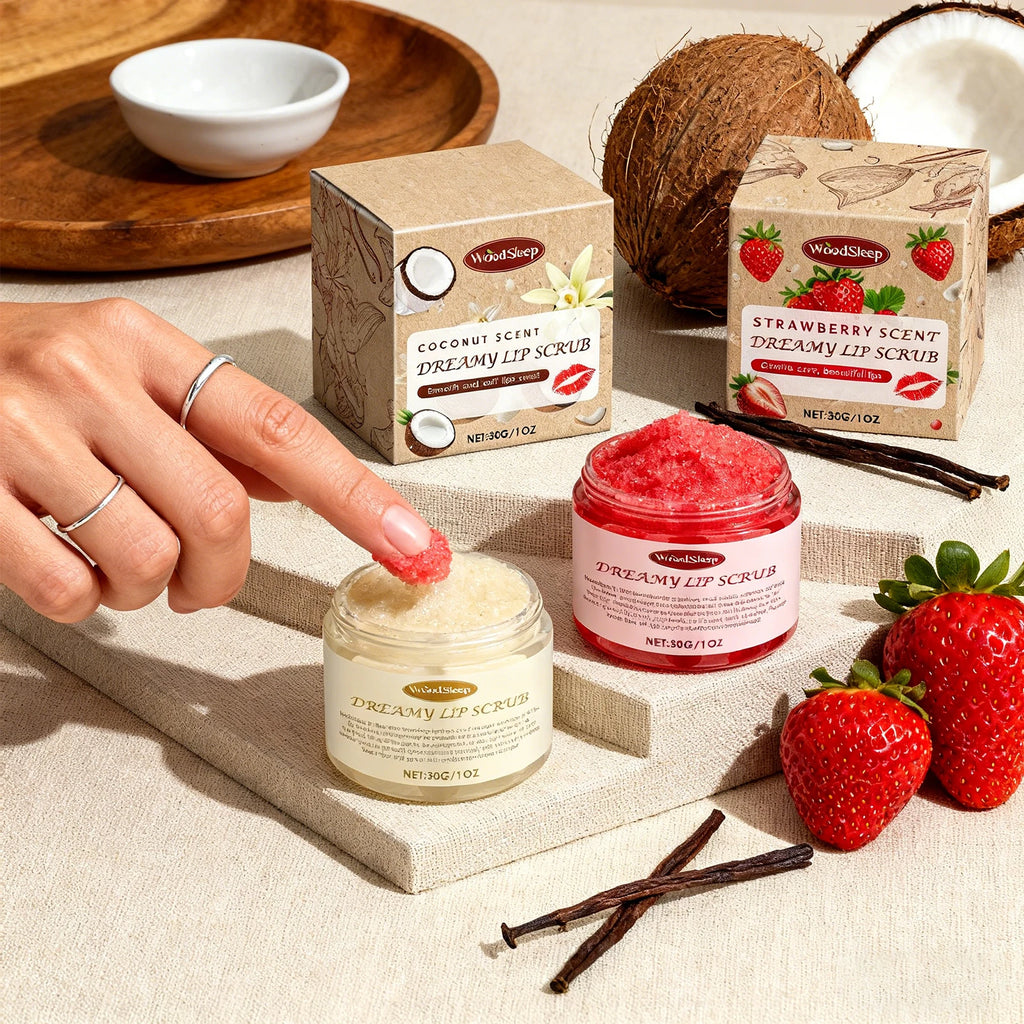 Gentle Lip Exfoliator Scrub Moisturizing Repair Chapped Lips Brighten Lip Color Non Greasy All Seasons Travel Lip Treatment