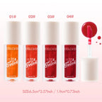 1PC Fruit Juice Lip Tint Non-stick Cup Liquid Lipstick and Blush 2 in1 Waterproof Smudge Proof Long Lasting Water Lip Stain