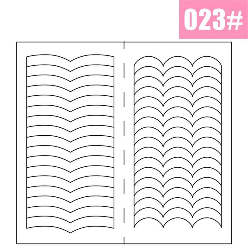 1PCS White French Manicure Strip Nails Sticker Stencil Guide French Nail Art Decals Form Fringe DIY Line Tips Decoration Tools