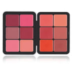 12-Color Iron Box Blusher Plate Multi-Color Cream Blush Plate Concealer Plate Contour and Highlighter Palette Makeup Blush Face