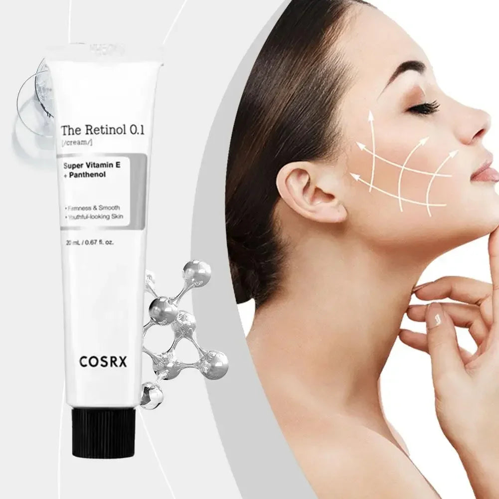 Korean Firming Retinol 0.1 Anti-Wrinkle Cream Face Repair Wrinkle Firming Light Wax Moisturizing Face Night SkinCare Cream 20ml
