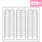 1PCS White French Manicure Strip Nails Sticker Stencil Guide French Nail Art Decals Form Fringe DIY Line Tips Decoration Tools