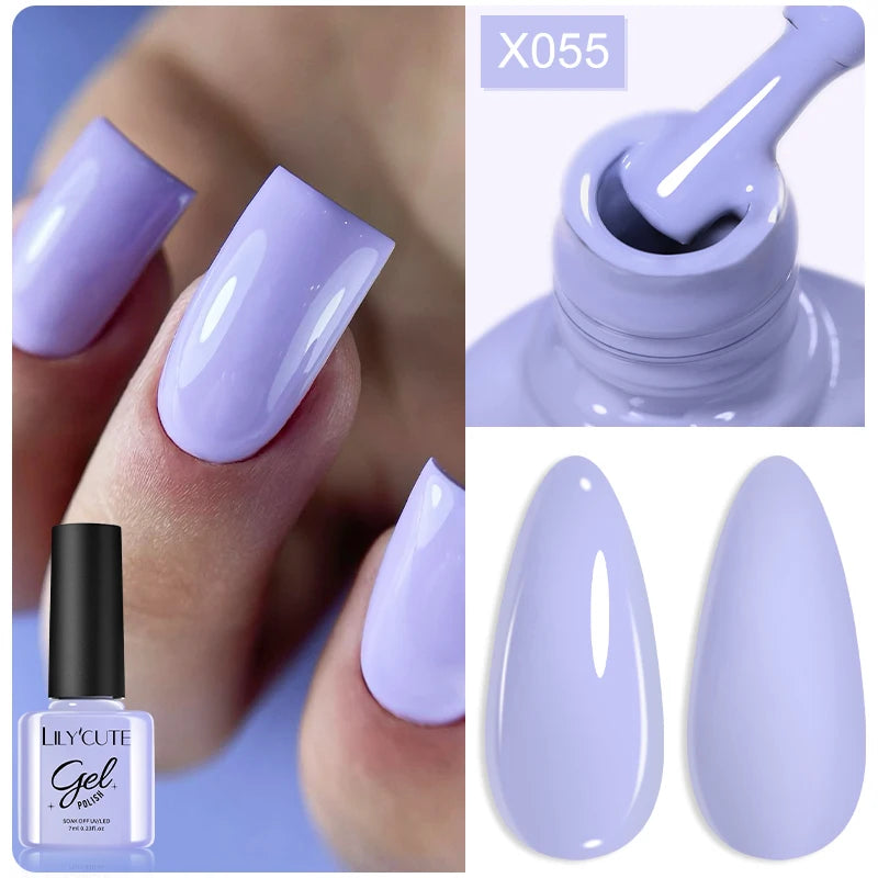 LILYCUTE 7ml Metallic Gel Nail Polish Red Chrome Effect Soak Off UV Gel Varnish Semi Permanent Nail Art Manicure Base Top Coat