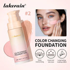 Waterproof Color Changing Liquid Foundation Centella Korean High Coverage Foundation Cream For Face Base Makeup