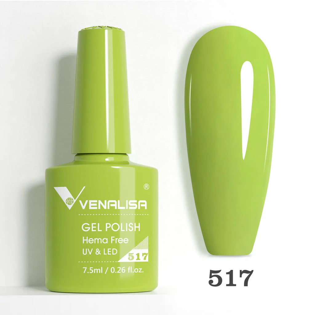 Venalisa HEMA TPO FREE 7.5ml Gel Polish Nail French Pink Jelly Nude Collection Nail Gel Polish Glitter Gorgeous Soak Off UV LED