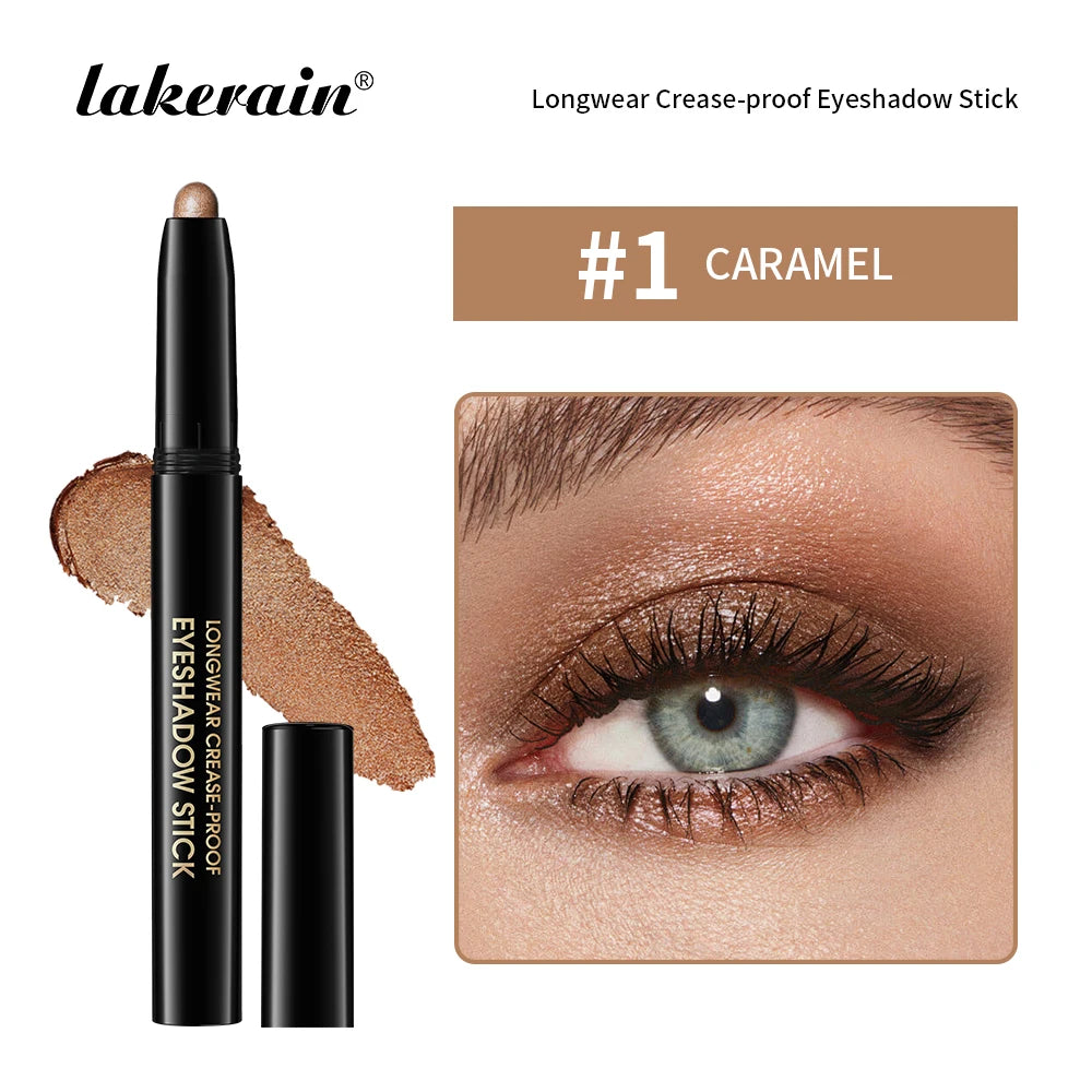 12 Colors Eyeshadow Pencil Stick Shimmer And Matte Waterproof Metallic Glitter Eye Shadow Highlighter Pencil Eyeshadow Cosmetics