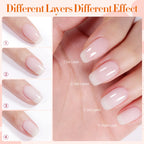 BORN PRETTY Milky White Gel Nail Polish 10ML Opal Jelly White Translucent Natural Color Nails Art Manicure Nail Supplies