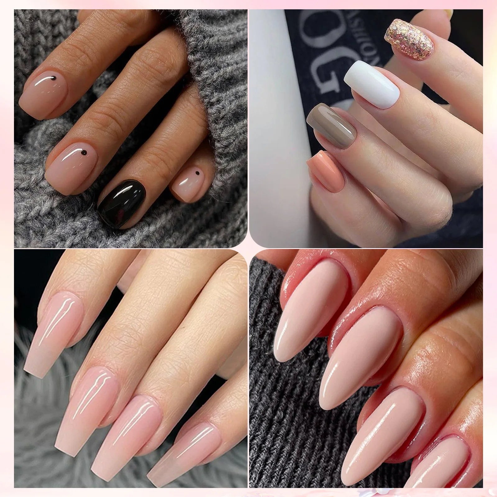 Gel Polish Set Nail Art Kit with UV LED Lamp - Complete Beginner Manicure Tools Kit Including Drill and Brushes for DIY Salon