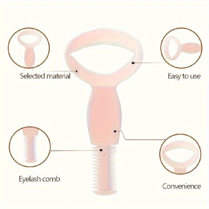 Eyeliner Stencil & Mascara Guard - Mascara Applicator with Comb, Eyelash Protector for Mess-Free Makeup