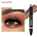 PECOLOVERS Champagne Brown Metallic Eyeshadow Stick - Waterproof, Long-Lasting Glitter Highlighter & Brightening Pencil Crayon