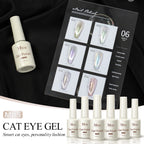 Magnetic Cat Eye Gel Nail Polish Set Red Pink UV Soak Off Gel Varnish Crystal 15ml Cat Eye Gel Lacquer Art Nails With Display