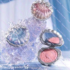 Flower Knows Shell's Jewel Silk Satin Blush Lasting Matte Puffing Natural Brightening Facial Cosmetics 5g