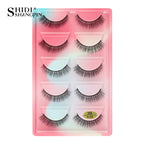 3/5 Pairs Hot Sale Natural Long 3D Mink Lashes Soft Short Faux Cils Handmade Fake Lashes Makeup Tool Eyelash Extension Maquiagem