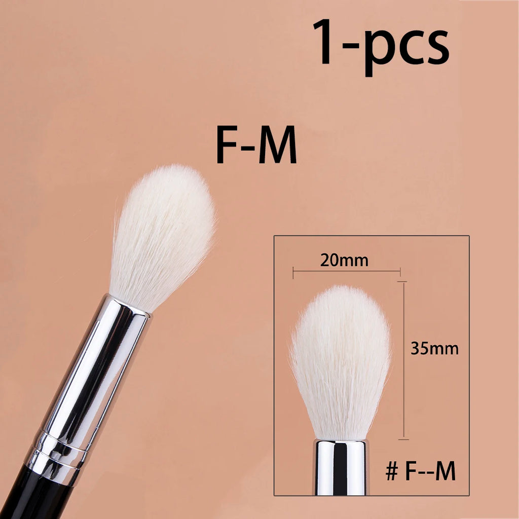 Highlighter Brush Eyeshadow Crease Brush Contour Crease Highlighter Sculpting Makeup Brushes 100% Goat Hair Tapered Beauty Tool