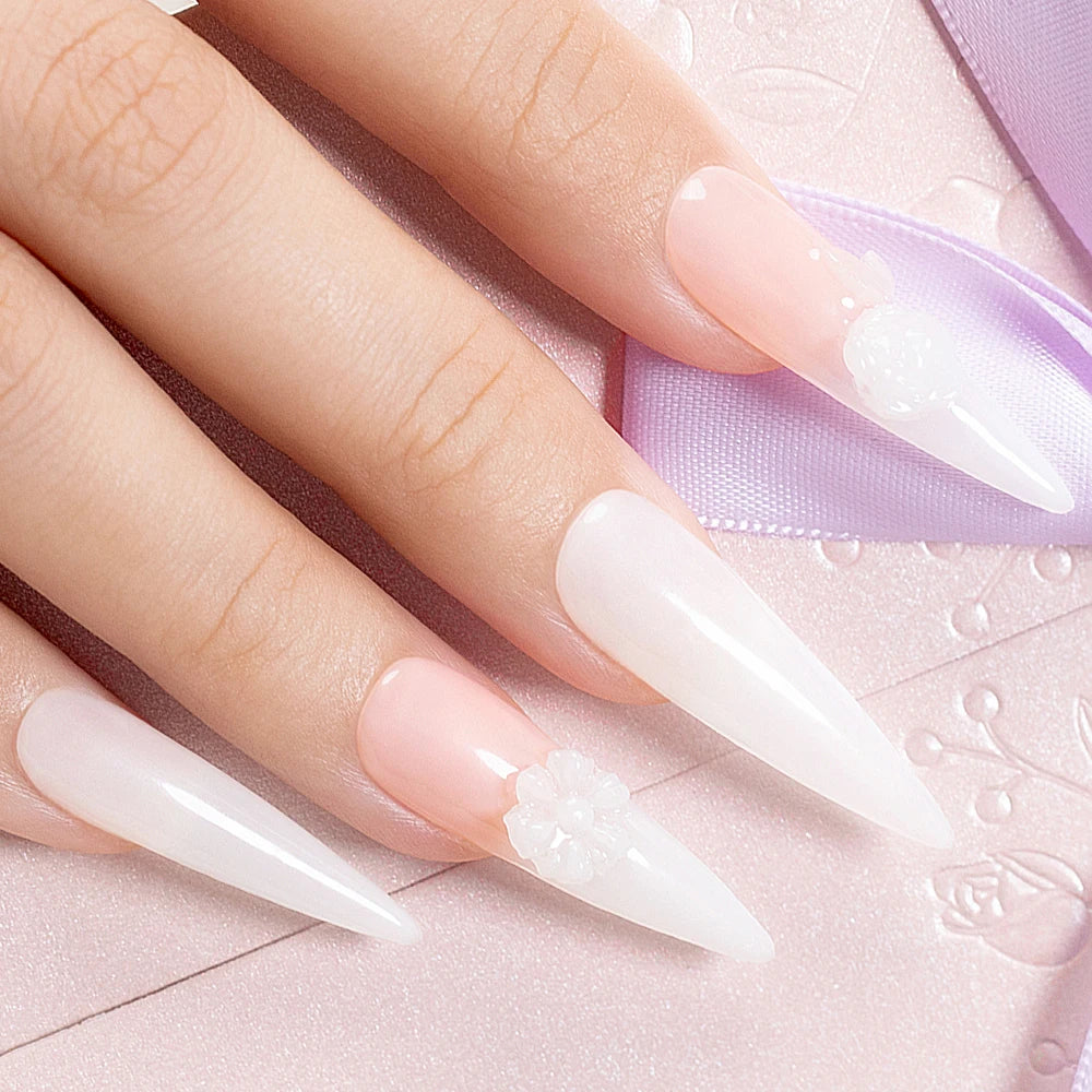 AWStorG 1Pcs/5Pcs 15g Non Stick Hand Extension Gel Nail Polish Carving Flower Nail Art Shaping Solid Acrylic Nail Gel Varnish