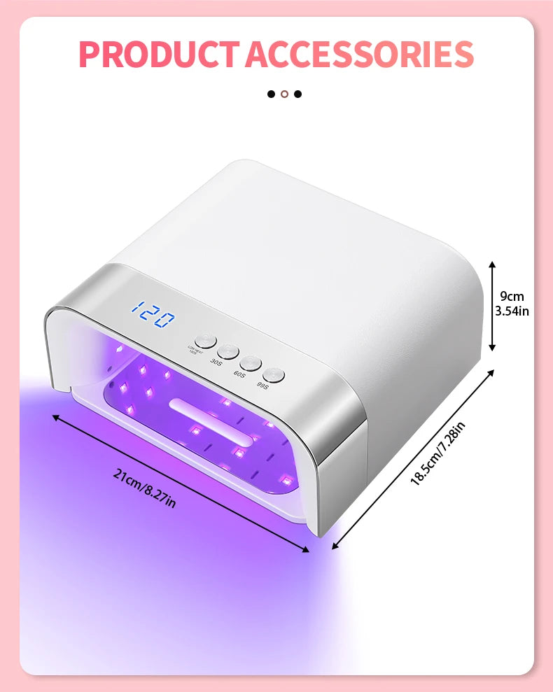 168W UV LED Nail Lamp 36LEDS Gel Polish Drying Lamp With Automatic Sensing 4 Timer Professional Nail Dryer Manicure Salon Tools