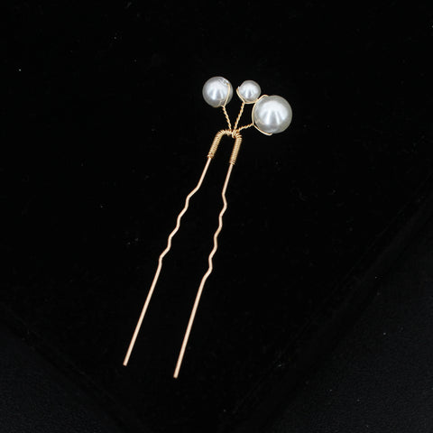 Bridal Wedding Hair Accessories Rhinestone Hair Pins Forks for Women Pearl Hairpins Bride Headpiece Party Jewelry Gift