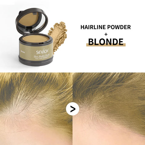 Sevich Hair Line Powder 4g Black Root Cover Up Natural Instant Waterproof Hairline Shadow Powder Hair Concealer Coverage 13color