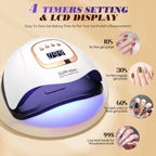 DianaBeauty 380W LED UV Lamp Dryer for Nails Gel Polish Drying Lamp with 4 Timer Setting Auto Sensor Professional Nail Light
