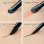 6PCS Eyes Makeup Brushes Set Professional Soft Contouring Eyeshadow Eyeliner Eyebrow Brush Women Facial Beauty Cosmetic Tool