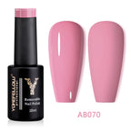 YOKEFELLOW 10ml Jelly Nude Gel Nail Polish High Quality Translucent Pink Nail Gel Varnish Soak Off UV Gel Polish Long Lasting