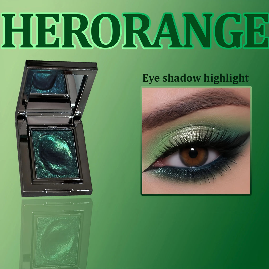Monochrome Eye Shadow, Flashing, Brightening, Long-Lasting Color, Waterproof and Sweat-Proof, Natural Cosmetics for Creating Exquisite Eye Makeup, Music Festival Party Role-Playing