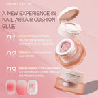 Kaniu 1pc Nail Polish Glue Pink Color Nail Art Air Cushion Patting Glue High Saturation Gypsum Painting Glue For DIY Home Salon