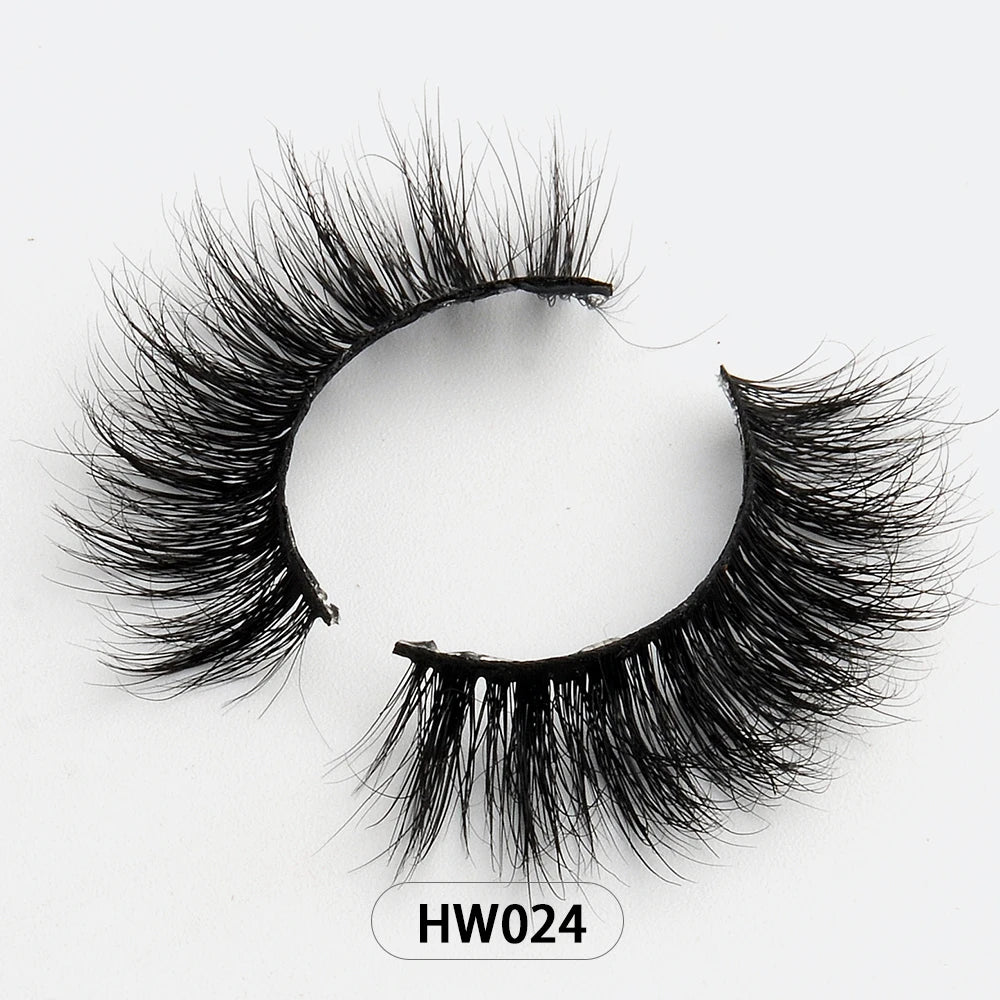 Dropshipping Wholesale Natural Wispy 3d Mink False Lashes Makeup Mink Fake Eyelashes With Soft Band Make-up For Women